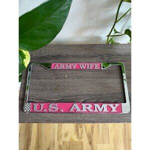 Army wife US Army license plate cover